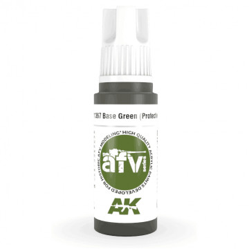 Vernice Acrilica AK 3rd Gen Serie AFV Base Green (Protective)