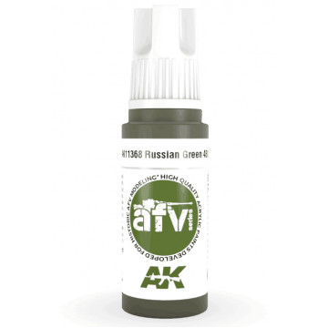 Vernice Acrilica AK 3rd Gen Serie AFV Russian Green 4BO
