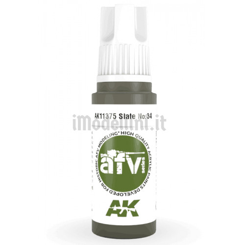 Vernice Acrilica AK 3rd Gen Serie AFV Slate n.34