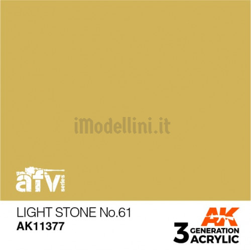 Vernice Acrilica AK 3rd Gen Serie AFV Light Stone n.61