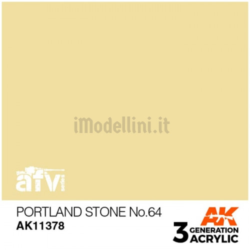 Vernice Acrilica AK 3rd Gen Serie AFV Portland Stone n.64