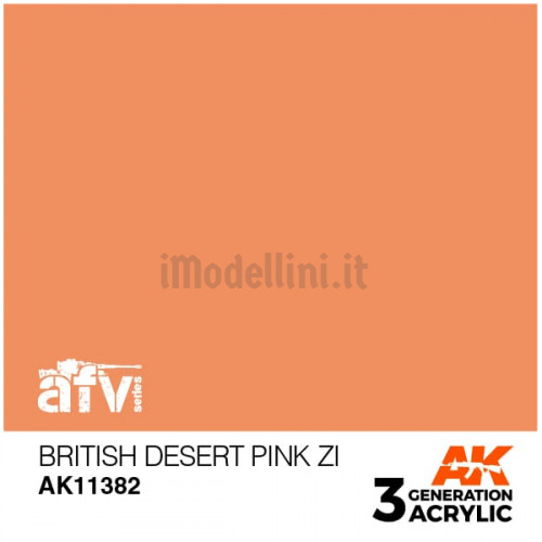 Vernice Acrilica AK 3rd Gen Serie AFV British Desert Pink ZI