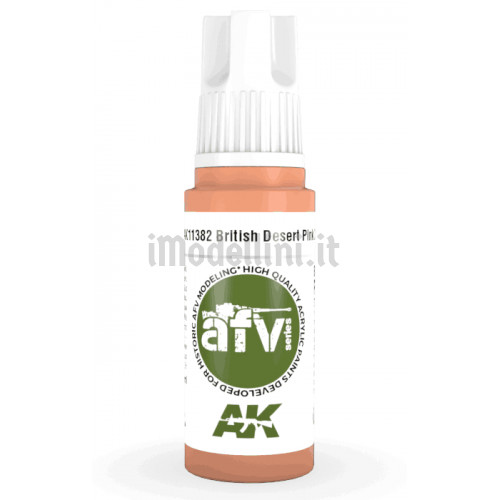 Vernice Acrilica AK 3rd Gen Serie AFV British Desert Pink ZI