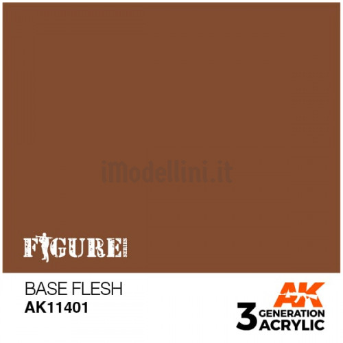 Vernice Acrilica AK 3rd Gen Serie Figures Base Flesh