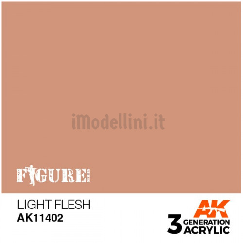 Vernice Acrilica AK 3rd Gen Serie Figures Light Flesh
