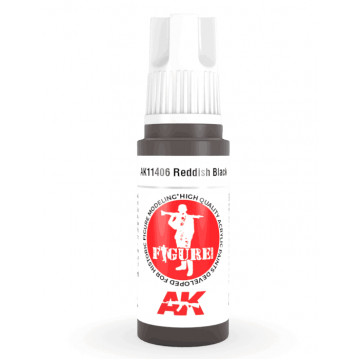 Vernice Acrilica AK 3rd Gen Serie Figures Reddish Black