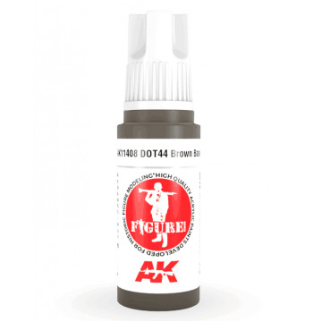 Vernice Acrilica AK 3rd Gen Serie Figures Dot44 Brown Base