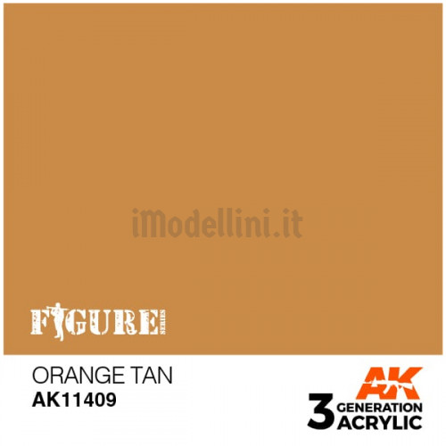 Vernice Acrilica AK 3rd Gen Serie Figures Orange Tan