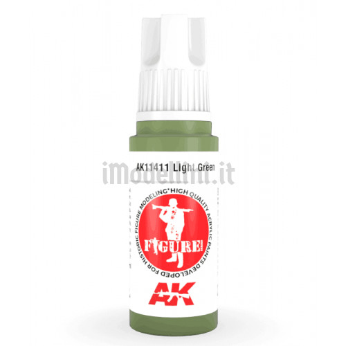 Vernice Acrilica AK 3rd Gen Serie Figures Light Green