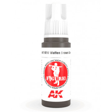 Vernice Acrilica AK 3rd Gen Serie Figures Waffen Brown Grey