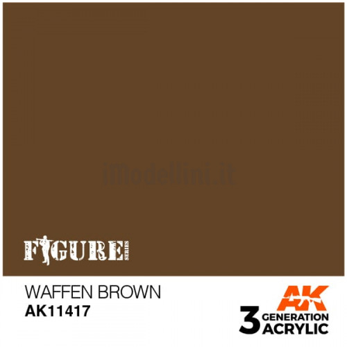 Vernice Acrilica AK 3rd Gen Serie Figures Waffen Brown