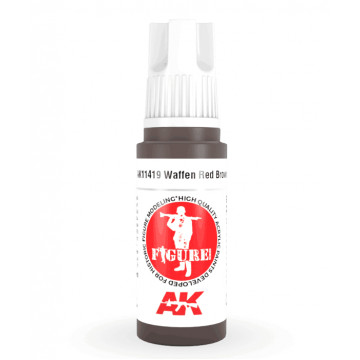 Vernice Acrilica AK 3rd Gen Serie Figures Waffen Red Brown