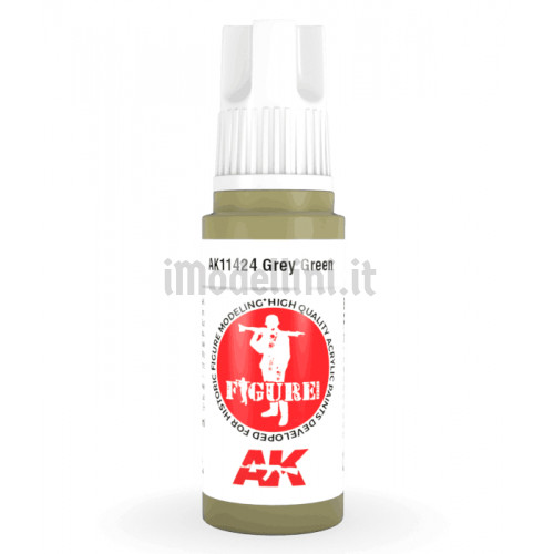 Vernice Acrilica AK 3rd Gen Serie Figures Grey Green