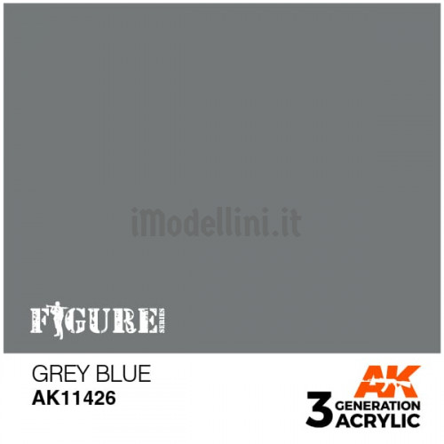 Vernice Acrilica AK 3rd Gen Serie Figures Grey Blue