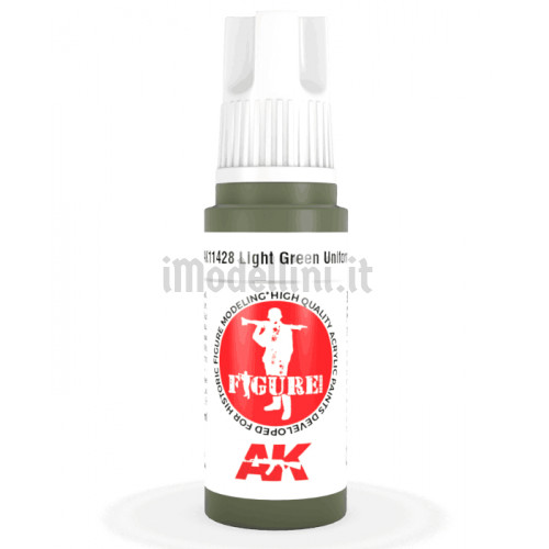 Vernice Acrilica AK 3rd Gen Serie Figures Light Green Uniform