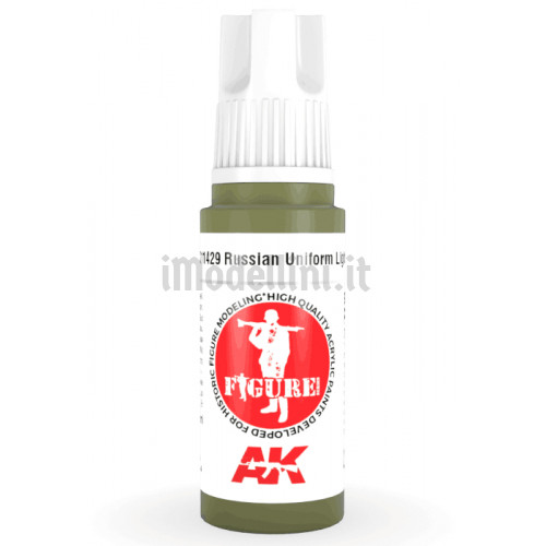 Vernice Acrilica AK 3rd Gen Serie Figures Russian Uniform Lights