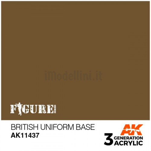 Vernice Acrilica AK 3rd Gen Serie Figures British Uniform Base