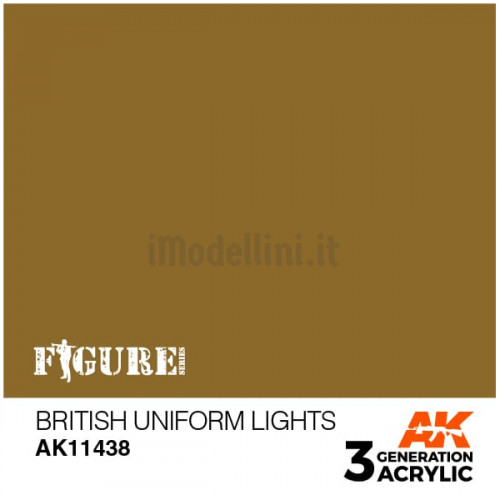 Vernice Acrilica AK 3rd Gen Serie Figures British Uniform Lights