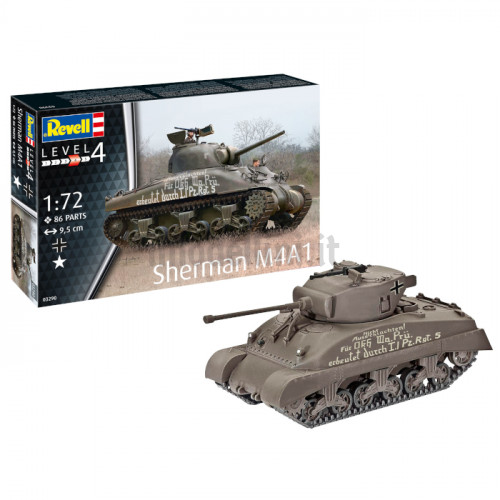 Carro Armato U.S. Sherman M4A1 1:72