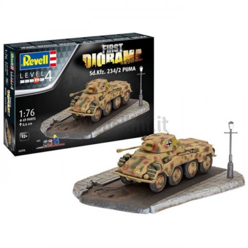 First Diorama Set Sd.Kfz. 234/2 Puma 1:76