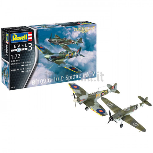 Combat Set Bf109G-10 e Spitfire Mk.V 1:72