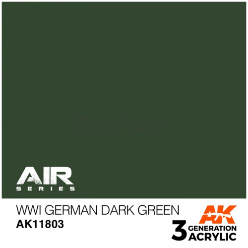 Vernice Acrilica AK Serie Air 3rd Gen WWI German Dark Green