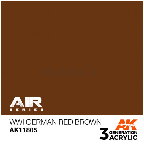 Vernice Acrilica AK Serie Air 3rd Gen WWI German Red Brown