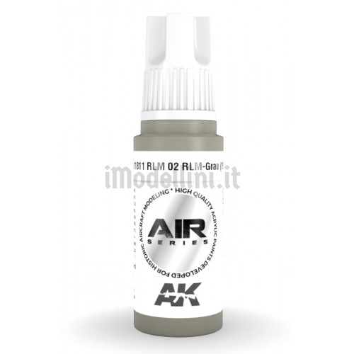 Vernice Acrilica AK Serie Air 3rd Gen RLM 02 RLM-Grau 1938
