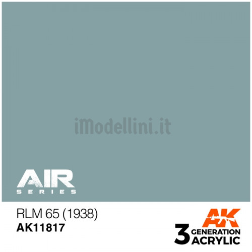 Vernice Acrilica AK Serie Air 3rd Gen RLM 65 1938