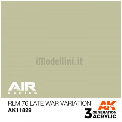 Vernice Acrilica AK Serie Air 3rd Gen RLM 76 Late War Var