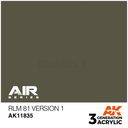 Vernice Acrilica AK Serie Air 3rd Gen RLM 81 Version 1