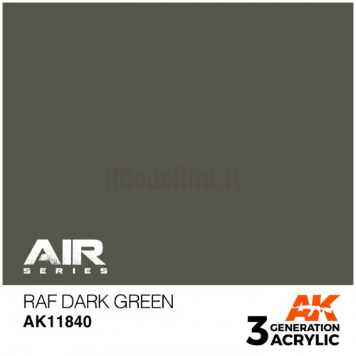 Vernice Acrilica AK Serie Air 3rd Gen RAF Dark Green