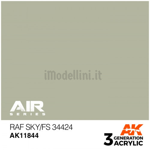 Vernice Acrilica AK Serie Air 3rd Gen RAF Sky / FS 34424