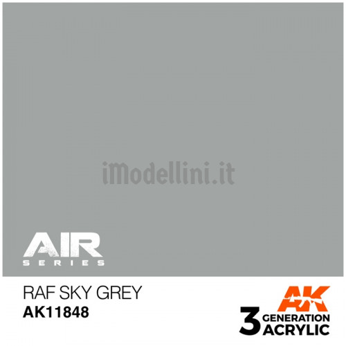 Vernice Acrilica AK Serie Air 3rd Gen RAF Sky Grey