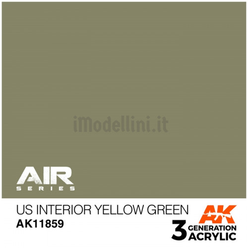 Vernice Acrilica AK Serie Air 3rd Gen US Interior Yellow Green