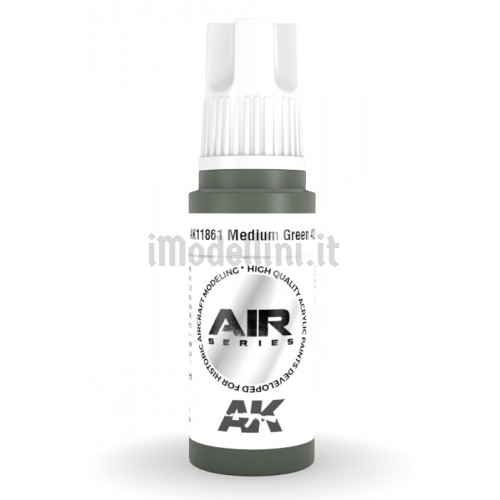 Vernice Acrilica AK Serie Air 3rd Gen Medium Green 42