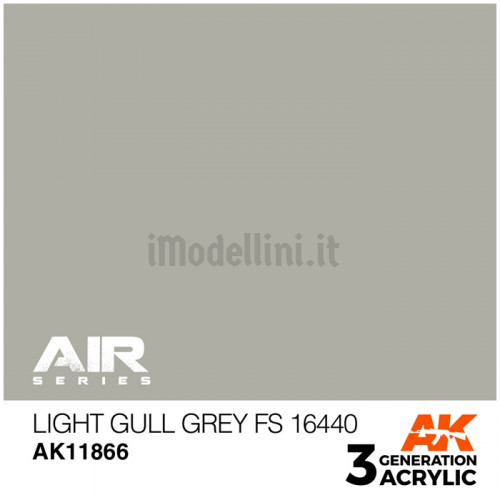 Vernice Acrilica AK Serie Air 3rd Gen Light Gull Grey FS 16440