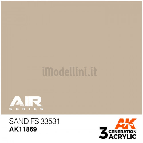 Vernice Acrilica AK Serie Air 3rd Gen Sand FS 33531
