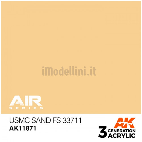 Vernice Acrilica AK Serie Air 3rd Gen USMC Sand FS 33711