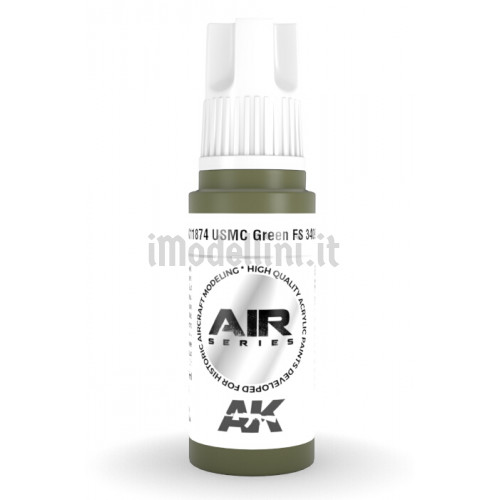 Vernice Acrilica AK Serie Air 3rd Gen USMC Green FS 34095