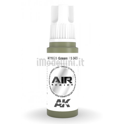 Vernice Acrilica AK Serie Air 3rd Gen Green FS 34258
