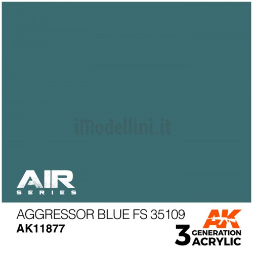 Vernice Acrilica AK Serie Air 3rd Gen Aggressor Blue FS 35109