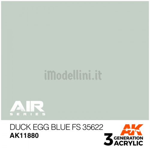 Vernice Acrilica AK Serie Air 3rd Gen Duck Egg Blue FS 35622