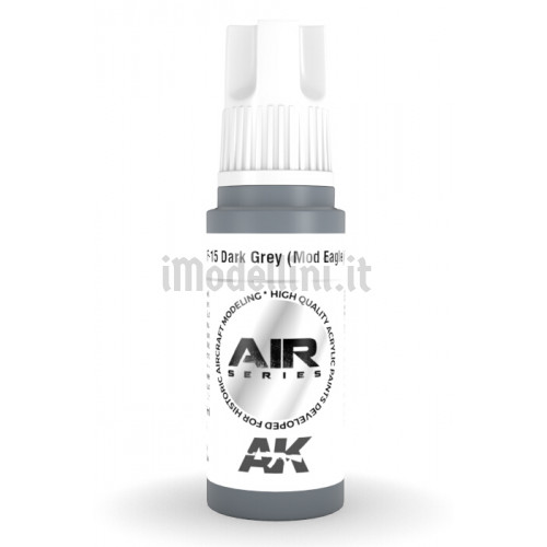 Vernice Acrilica AK Serie Air 3rd Gen F-15 Dark Grey Mod Eagle FS 36176