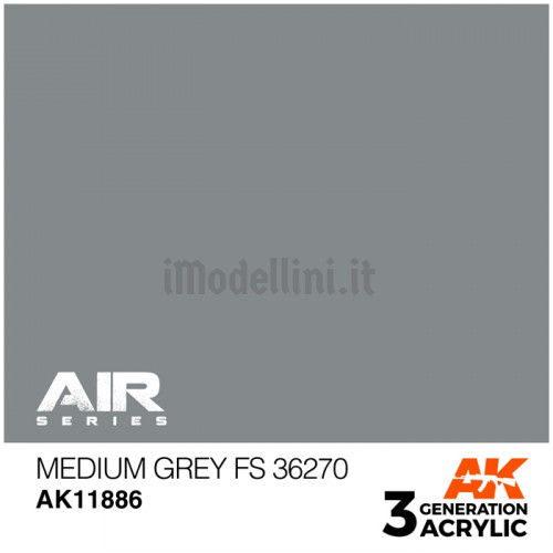 Vernice Acrilica AK Serie Air 3rd Gen Medium Grey FS 36270