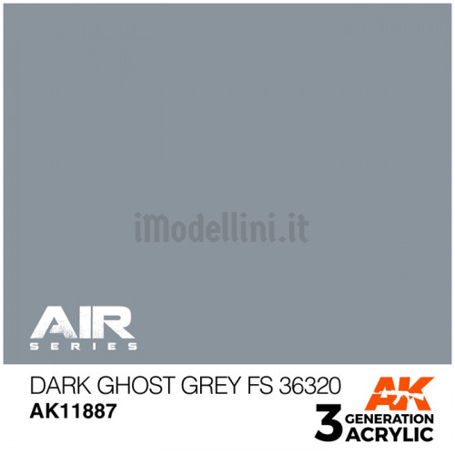 Vernice Acrilica AK Serie Air 3rd Gen Dark Ghost Grey FS 36320