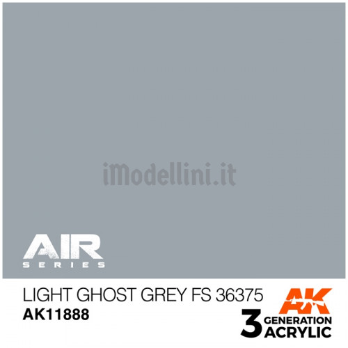 Vernice Acrilica AK Serie Air 3rd Gen Light Ghost Grey FS 36375