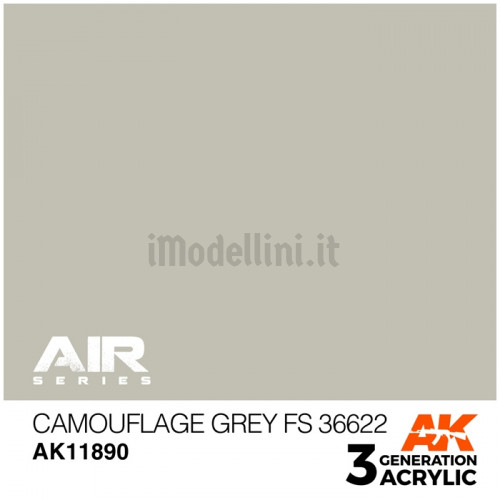 Vernice Acrilica AK Serie Air 3rd Gen Camouflage Grey FS 36622
