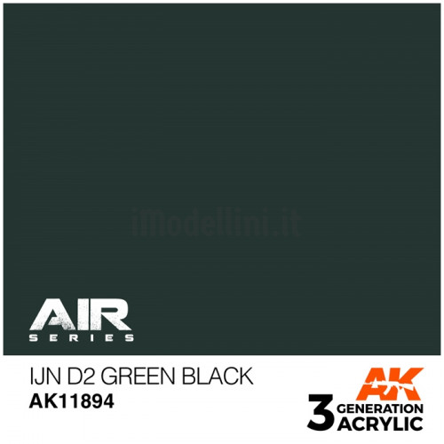 Vernice Acrilica AK Serie Air 3rd Gen IJN D2 Green Black