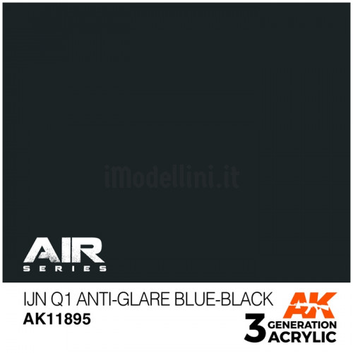 Vernice Acrilica AK Serie Air 3rd Gen IJN Q1 Anti-Glare Blue-Black